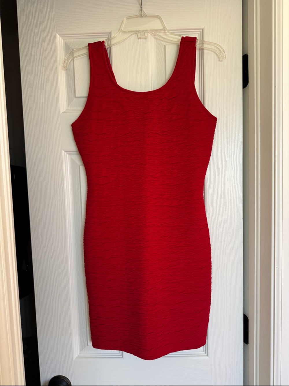 Red Sleeveless Mini Bodycon Dress